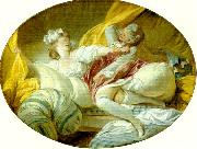 Jean-Honore Fragonard den vackra tjansteflickan oil painting artist